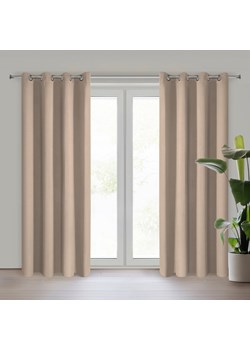 ZASŁONA GOTOWA LOGAN 135 X 250 CM BEŻOWY ze sklepu lenaodniemowlakadoszkolniaka.pl w kategorii Zasłony - zdjęcie 187423412
