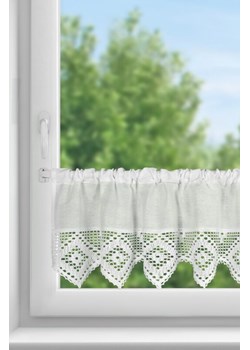 FIRANA GOTOWA ISAAC NA TAŚMIE 150 X 30 CM BIAŁY ze sklepu lenaodniemowlakadoszkolniaka.pl w kategorii Firany - zdjęcie 187424114