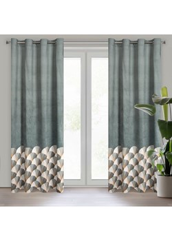 ZASŁONA GOTOWA D91 GINA 140 X 250 CM STALOWY ze sklepu lenaodniemowlakadoszkolniaka.pl w kategorii Zasłony - zdjęcie 187425083