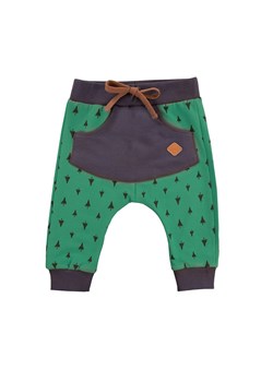 SPODNIE TRIP DRES CHŁ ZIELONY DRUK Ewa Klucze ze sklepu lenaodniemowlakadoszkolniaka.pl w kategorii Odzież dla niemowląt - zdjęcie 187425672