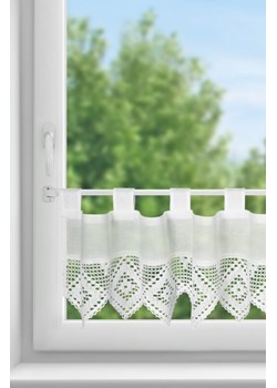 FIRANA GOTOWA ISAAC NA SZELKACH 150 X 30 CM BIAŁY ze sklepu lenaodniemowlakadoszkolniaka.pl w kategorii Firany - zdjęcie 187425704