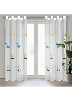 FIRANA GOTOWA DINO 140 X 250 CM BIAŁY ze sklepu lenaodniemowlakadoszkolniaka.pl w kategorii Firany - zdjęcie 187425820