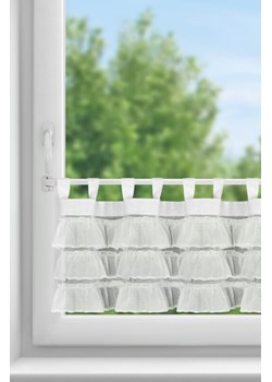 FIRANA GOTOWA LILIA 1 NA SZELKACH 150 X 45 CM BIAŁY ze sklepu lenaodniemowlakadoszkolniaka.pl w kategorii Firany - zdjęcie 187426211