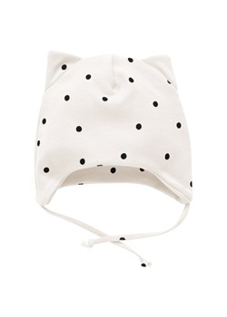 CZAPKA NIEM WIAZ TRES BIEN EC écru,groszki 50 ze sklepu lenaodniemowlakadoszkolniaka.pl w kategorii Czapki dziecięce - zdjęcie 187426571