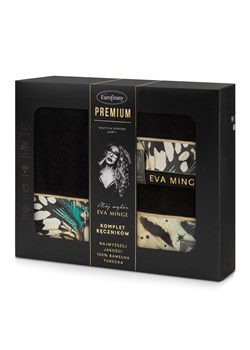 KOMPLET RĘCZNIKÓW EVA15 46 X 36 X 7 CM CZARNY ze sklepu lenaodniemowlakadoszkolniaka.pl w kategorii Ręczniki - zdjęcie 187426610