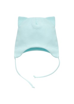 Czapka niemowlęca wiązana dla dziewczynki bawełniana miętowa Pinokio ze sklepu lenaodniemowlakadoszkolniaka.pl w kategorii Czapki dziecięce - zdjęcie 187427003