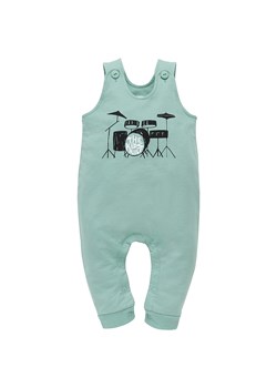 Spodnie ogrodniczki dresowe niemowlęce zielone Lets rock Pinokio ze sklepu lenaodniemowlakadoszkolniaka.pl w kategorii Spodnie i półśpiochy - zdjęcie 187427513