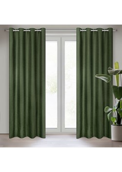 ZASŁONA GOTOWA STYLE 140 X 250 CM CIEMNOZIELONY ze sklepu lenaodniemowlakadoszkolniaka.pl w kategorii Zasłony - zdjęcie 187428020