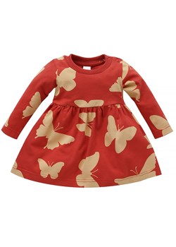 Sukienka z długim rękawem dla dziewczynki czerwona Pinokio Imagine ze sklepu lenaodniemowlakadoszkolniaka.pl w kategorii Sukienki niemowlęce - zdjęcie 187429110