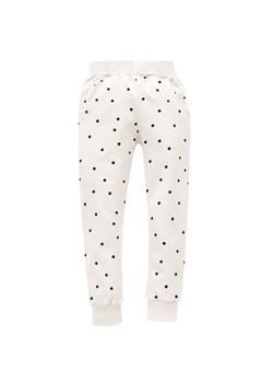 SPODNIE TRES BIEN EC écru,groszki 80 ze sklepu lenaodniemowlakadoszkolniaka.pl w kategorii Spodnie i półśpiochy - zdjęcie 187430384