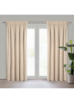 ZASŁONA GOTOWA REINA NA TAŚMIE 135 X 270 CM BEŻOWY ze sklepu lenaodniemowlakadoszkolniaka.pl w kategorii Zasłony - zdjęcie 187430941