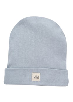 Czapka niemowlęca bawełniana niebieska Pinokio Hello wyprawka niemowlęca ze sklepu lenaodniemowlakadoszkolniaka.pl w kategorii Czapki dziecięce - zdjęcie 187431284