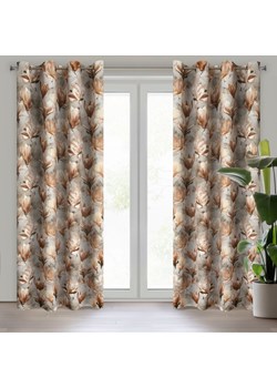 ZASŁONA GOTOWA LARI 140 X 250 CM CIEMNOBEŻOWY ze sklepu lenaodniemowlakadoszkolniaka.pl w kategorii Zasłony - zdjęcie 187431600