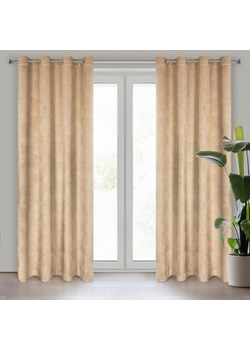 ZASŁONA GOTOWA GOJA 140 X 250 CM BEŻOWY ze sklepu lenaodniemowlakadoszkolniaka.pl w kategorii Zasłony - zdjęcie 187431792