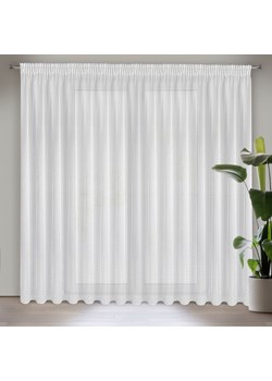 FIRANA GOTOWA SIBEL NA TAŚMIE 400 X 250 CM BIAŁY ze sklepu lenaodniemowlakadoszkolniaka.pl w kategorii Firany - zdjęcie 187432200