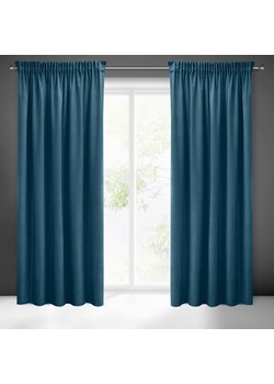 ZASŁONA GOTOWA SIBEL NA TAŚMIE 140 X 270 CM CIEMNONIEBIESKI ze sklepu lenaodniemowlakadoszkolniaka.pl w kategorii Zasłony - zdjęcie 187432821