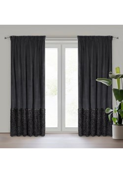 ZASŁONA GOTOWA MARION 2 NA TAŚMIE 140 X 270 CM CZARNY ze sklepu lenaodniemowlakadoszkolniaka.pl w kategorii Zasłony - zdjęcie 187435044