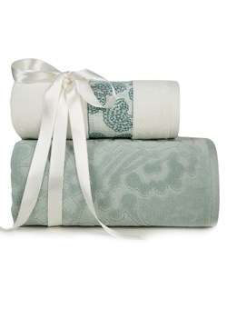 KOMPLET RĘCZNIKÓW 2 37 X 25 X 10 CM MIĘTOWY ze sklepu lenaodniemowlakadoszkolniaka.pl w kategorii Ręczniki - zdjęcie 187436134