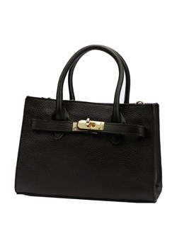 Vera Pelle torebka kuferek skóra naturalna czarny ze sklepu lenaodniemowlakadoszkolniaka.pl w kategorii Torebki damskie - zdjęcie 187438964