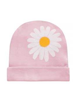 Czapka niemowlęca DAISY różowy,stokrotki 50 ze sklepu lenaodniemowlakadoszkolniaka.pl w kategorii Czapki dziecięce - zdjęcie 187439082