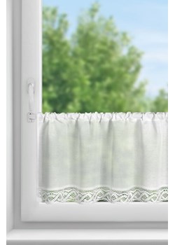 FIRANA GOTOWA VINCE NA TAŚMIE 100 X 40 CM BIAŁY ze sklepu lenaodniemowlakadoszkolniaka.pl w kategorii Firany - zdjęcie 187440104