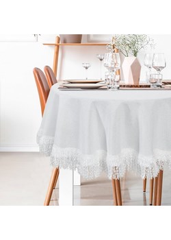 OBRUS JASPER FI 120 CM BIAŁY ze sklepu lenaodniemowlakadoszkolniaka.pl w kategorii Obrusy i bieżniki - zdjęcie 187440382