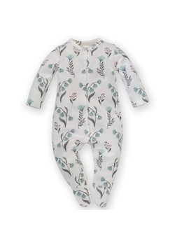 Pinokio Pajac niemowlęcy wyprawka ecru kwiatki My Garden ze sklepu lenaodniemowlakadoszkolniaka.pl w kategorii Odzież dla niemowląt - zdjęcie 187440541