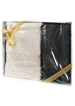 KOMPLET RĘCZNIKÓW GLOW 42 X 33 X 5 CM KREMOWY ze sklepu lenaodniemowlakadoszkolniaka.pl w kategorii Ręczniki - zdjęcie 187443211