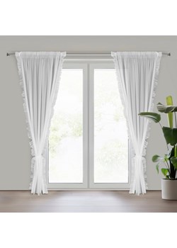 FIRANA GOTOWA KATHY NA TAŚMIE 140 X 270 CM BIAŁY ze sklepu lenaodniemowlakadoszkolniaka.pl w kategorii Firany - zdjęcie 187443833