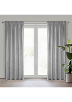 ZASŁONA GOTOWA AGIS NA TAŚMIE 140 X 270 CM SREBRNY ze sklepu lenaodniemowlakadoszkolniaka.pl w kategorii Zasłony - zdjęcie 187444622