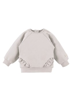 Bluza beżowa dresowa z falbanką dla dziewczynki Simply Comfy Eevi ze sklepu lenaodniemowlakadoszkolniaka.pl w kategorii Bluzy i swetry - zdjęcie 187444790