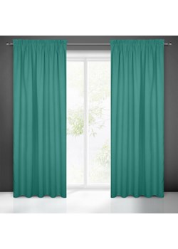 ZASŁONA GOTOWA LOGAN NA TAŚMIE 135 X 270 CM TURKUSOWY ze sklepu lenaodniemowlakadoszkolniaka.pl w kategorii Zasłony - zdjęcie 187446001