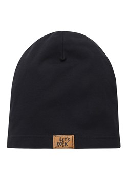 Czapka niemowlęca dla chłopca czarna Pinokio Lets rock ze sklepu lenaodniemowlakadoszkolniaka.pl w kategorii Czapki dziecięce - zdjęcie 187446432