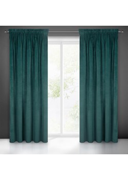 ZASŁONA GOTOWA VILLA NA TAŚMIE 140 X 270 CM CIEMNOTURKUSOWY ze sklepu lenaodniemowlakadoszkolniaka.pl w kategorii Zasłony - zdjęcie 187447102