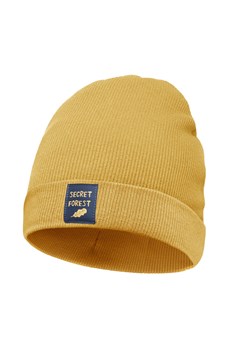 Czapka sci SECRET FOREST żółty,liski 128/140 ze sklepu lenaodniemowlakadoszkolniaka.pl w kategorii Czapki dziecięce - zdjęcie 187448583