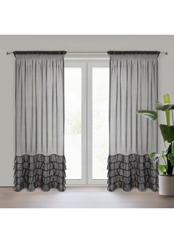 FIRANA GOTOWA CARLI NA TAŚMIE 140 X 270 CM CZARNY ze sklepu lenaodniemowlakadoszkolniaka.pl w kategorii Firany - zdjęcie 187450343