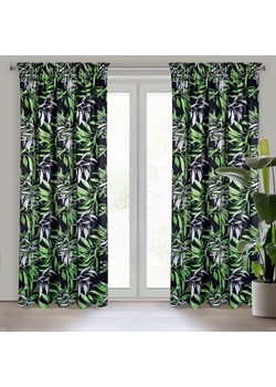 ZASŁONA GOTOWA ZOJA NA TAŚMIE 140 X 270 CM CZARNY ze sklepu lenaodniemowlakadoszkolniaka.pl w kategorii Zasłony - zdjęcie 187450572