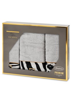 KOMPLET RĘCZNIKÓW EVA 22 46 X 36 X 7 CM SREBRNY ze sklepu lenaodniemowlakadoszkolniaka.pl w kategorii Ręczniki - zdjęcie 187451373