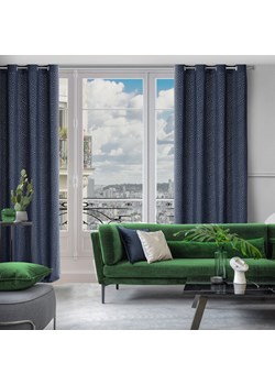 ZASŁONA GOTOWA INGA 140 X 250 CM GRANATOWY ze sklepu lenaodniemowlakadoszkolniaka.pl w kategorii Zasłony - zdjęcie 187452761