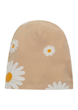 Czapka JJJ DAISY beż,stokrotki 74/80 ze sklepu lenaodniemowlakadoszkolniaka.pl w kategorii Czapki dziecięce - zdjęcie 187453162
