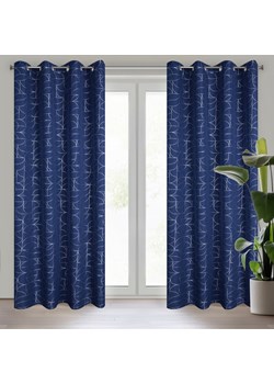 ZASŁONA GOTOWA EVI 140 X 250 CM GRANATOWY ze sklepu lenaodniemowlakadoszkolniaka.pl w kategorii Zasłony - zdjęcie 187453452