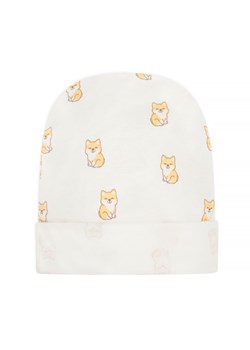 Czapka niemowlęca Lovely Day écru,pieski 62 ze sklepu lenaodniemowlakadoszkolniaka.pl w kategorii Czapki dziecięce - zdjęcie 187454071