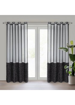 FIRANA GOTOWA MARION 140 X 250 CM CZARNY ze sklepu lenaodniemowlakadoszkolniaka.pl w kategorii Firany - zdjęcie 187454102