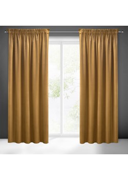 ZASŁONA GOTOWA SIBEL NA TAŚMIE 140 X 270 CM MIODOWY ze sklepu lenaodniemowlakadoszkolniaka.pl w kategorii Zasłony - zdjęcie 187454203