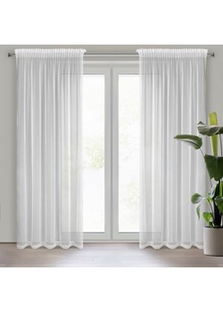 FIRANA GOTOWA NOELIA NA TAŚMIE 140 X 270 CM BIAŁY ze sklepu lenaodniemowlakadoszkolniaka.pl w kategorii Firany - zdjęcie 187454424