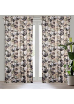 ZASŁONA GOTOWA LOTOS NA TAŚMIE 140 X 270 CM BEŻOWY ze sklepu lenaodniemowlakadoszkolniaka.pl w kategorii Zasłony - zdjęcie 187454790