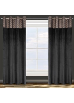 ZASŁONA GOTOWA D91 AGNES 140 X 250 CM CZARNY ze sklepu lenaodniemowlakadoszkolniaka.pl w kategorii Zasłony - zdjęcie 187455811