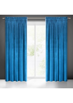 ZASŁONA GOTOWA SAMANTA NA TAŚMIE 140 X 270 CM GRANATOWY ze sklepu lenaodniemowlakadoszkolniaka.pl w kategorii Zasłony - zdjęcie 187456002