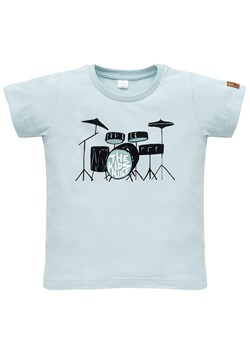 Koszulka t-shirt dla chłopca niebieska Lets rock Pinokio ze sklepu lenaodniemowlakadoszkolniaka.pl w kategorii T-shirty chłopięce - zdjęcie 187457013