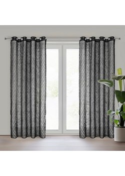 ZASŁONA GOTOWA LAUREL 140 X 250 CM CZARNY ze sklepu lenaodniemowlakadoszkolniaka.pl w kategorii Zasłony - zdjęcie 187457841